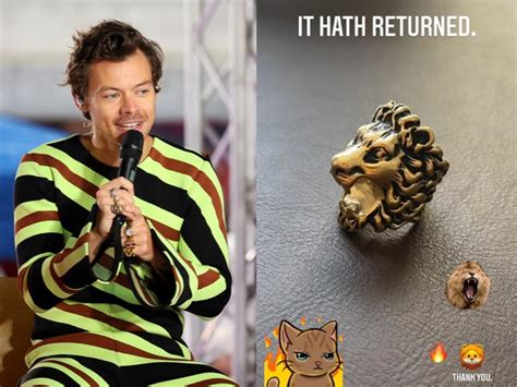 How Harry Styles’ Fans Helped Return The Gucci Ring He Lost 